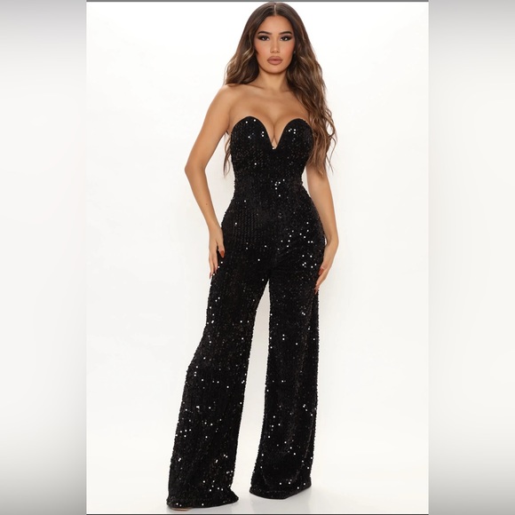 Fashion Nova Pants - Fashion Nova sequin jumpsuit